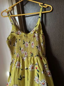 Yellow Daisy Print Sundress