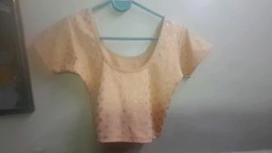Stylish Peach Embroidered Blouse