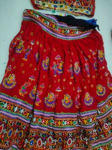 Red Embroidered Lehenga Choli