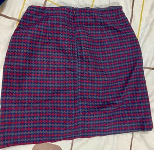 Houndstooth Mini Skirt