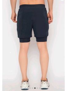 Men's Dark Blue Gym Shorts