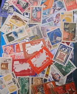 40 Vintage USSR Stamps