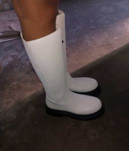 Chic White Knee-High Boots