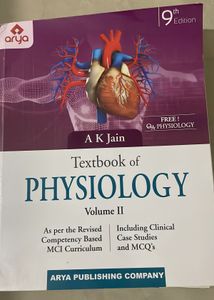 Textbook of Physiology Vol 1 and 2 by A. K. Jain