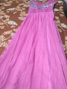 Stunning Pink Embellished Gown
