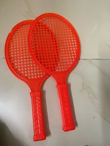 Orange Plastic Badminton Rackets