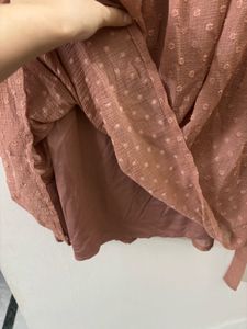 SASSAFRAS Chic Textured Midi Dress