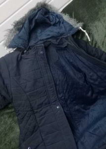 Navy Quilted Jacket