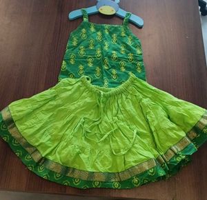 Kids Ethnic Skirt and Top Set-2/3 yrs