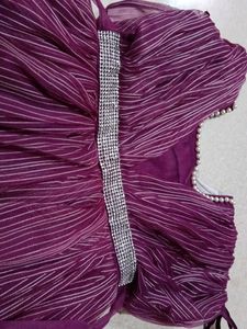 purple frock