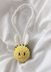Crochet Bee Car Charm 🐝