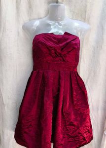 Stunning Strapless Magenta Cocktail Dress