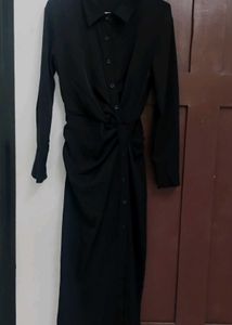 Black Bodycon shirt dress