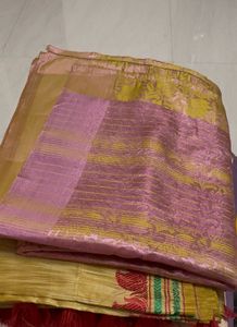 Elegant Silk Saree with Elephant Border