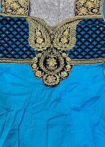 Elegant Blue Kurta Set or lycra long