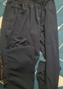 Navy Blue Wide Leg Sweatpants