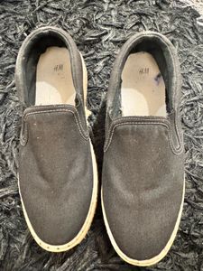 H&M Black Slip-On Shoes