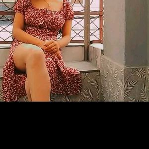 Floral Print Midi Dress