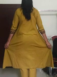 Mustard Yellow Kurta Set with Pants