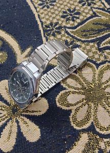 Men's Silver Band Chronograph Watch