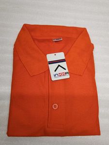 Orange Polo T-Shirt by INKKA