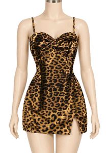 Leopard Print Mini Dress