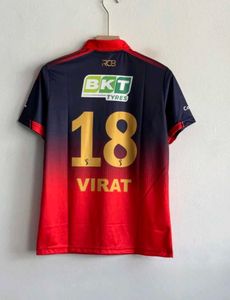 RCB 2026 HOME KIT VIRAT POLO EMBROIDERY PREMIUM