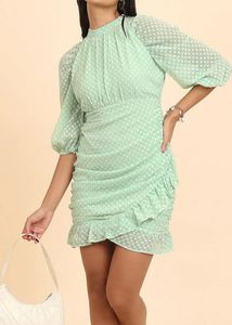 Tokyo Talkies Mint Green Mini Dress