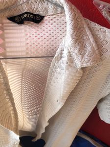Semi sheer net style Short Sleeve Shirt