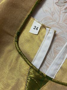 Girls' Traditional Pattu Pavadai Set