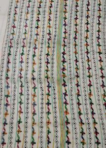 Elegant Embroidered White Saree