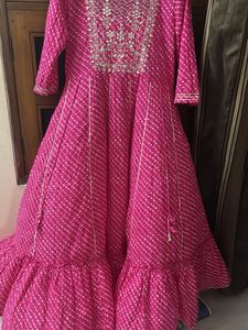 Stunning Pink Embroidered Kurta