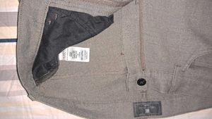 Marks &amp; Spencer brown micro check Casual Pants
