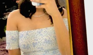 Smocked Off-Shoulder Floral Crop Top