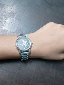 Elegant Silver Chain Watch