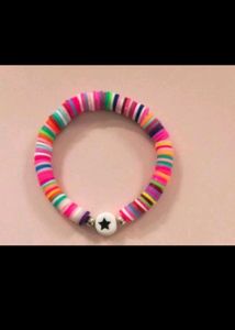 Colorful Beaded Bracelet with Star Charm