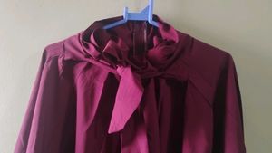 Elegant Maroon Skirt