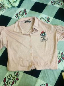 Peach top for girls