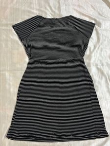 party wear black and white mini dress