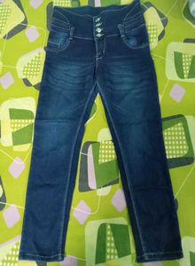 High Waisted Denim Jeans