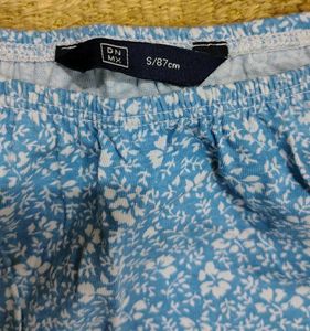 Blue Floral Off-Shoulder Top | Size S | Gently Use