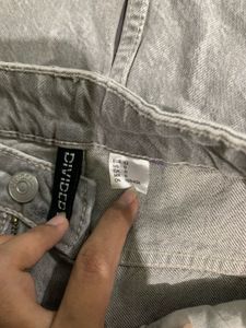H&amp;M grey Wide Leg Jeans