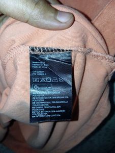 H&amp;M men's orenge Terry polo  tshirt
