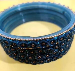 Teal Floral Bangle Set✨ Stunning 💫