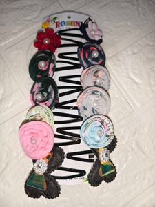 Cute Floral Hair Clips Set of 12