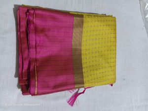 Vibrant Silk Saree with Geometric Print