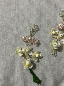 Floral Hair Pins - Set of 3