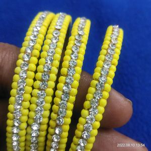 yellow stone bangles