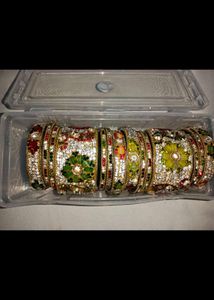 Pure Hyderabadi Wedding Bangles| Heavy Stone Work