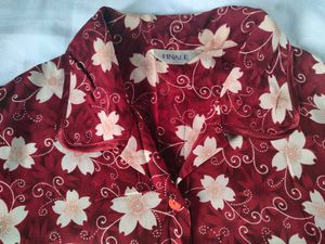 Floral Print Button-Up Shirt